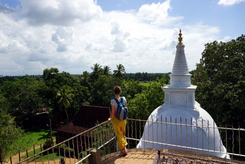 Maria Gubert di Obiettivo Altrove all'Anuradhapura in Sri Lanka