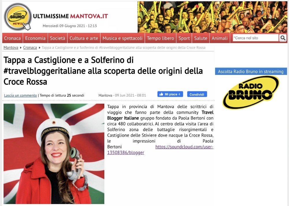 Rassegna stampa #TBImeetDunant2021 Ultimissime Mantova