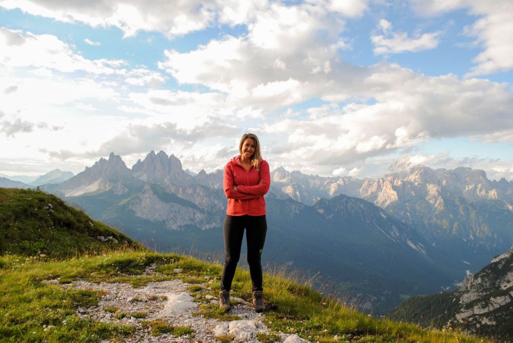 Silvia Vettori di Bagaglio Leggero sulle Dolomiti