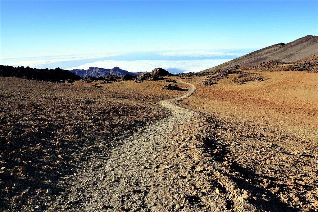 Sentiero verso il Teide a Tenerife
