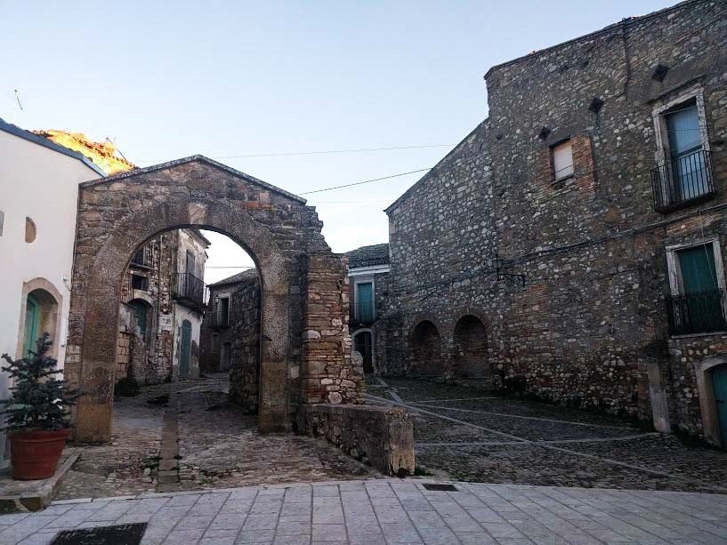 Piccolo comune italiano Accadia in Puglia