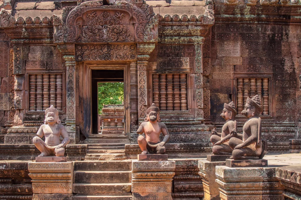 Il tempio Banteay Srey nel complesso di Angkor Wat in Cambogia