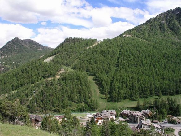 Paesaggio montano di Claviere