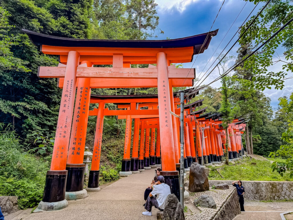 I torii del Santuario Fushimi Inari a