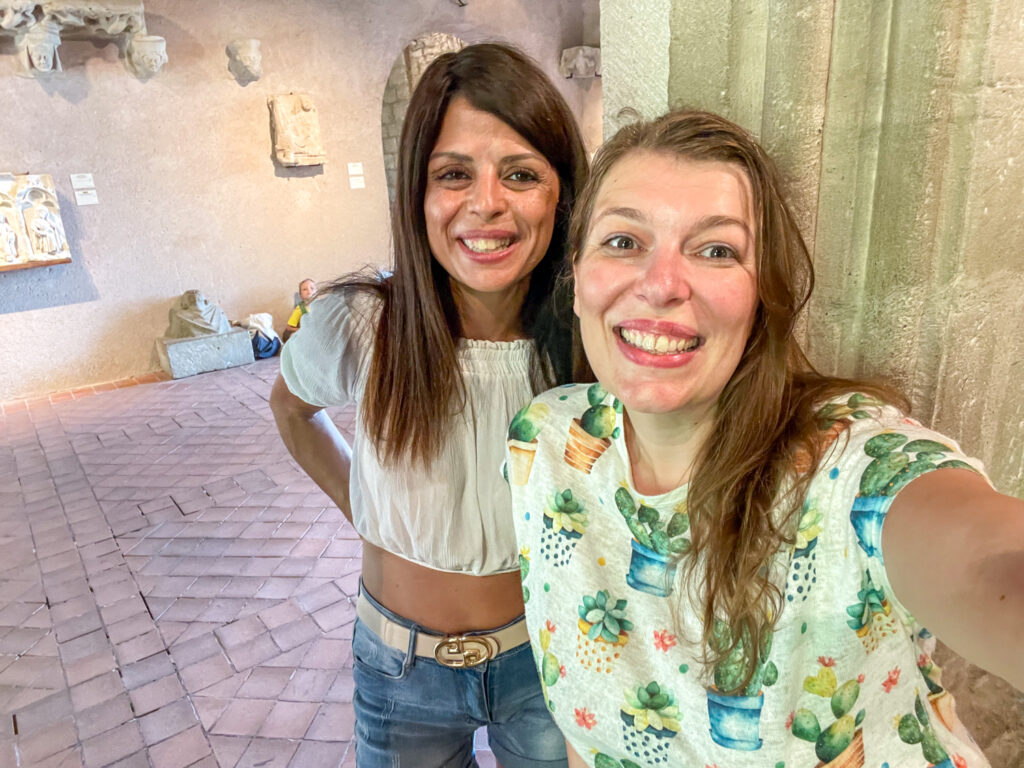 Lucia Speziale e Paola Bertoni a Carcassonne