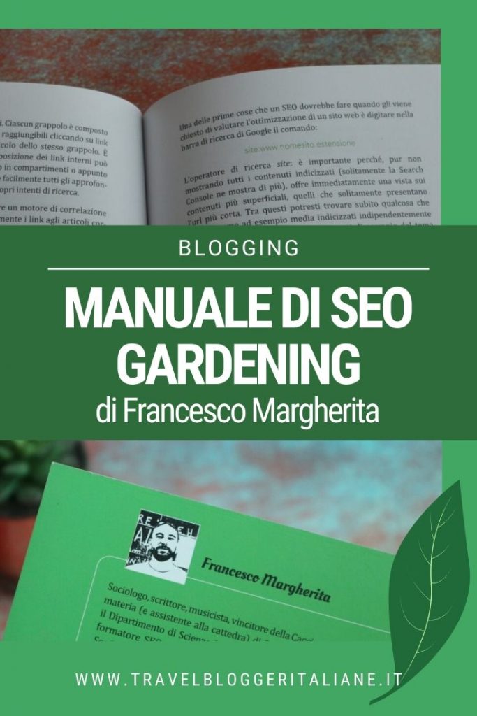 Recensione Manuale di SEO gardening di Francesco Margherita