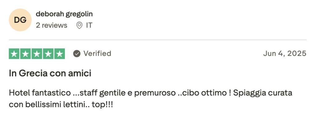 Recensione Voyage Privé su Trustpilot