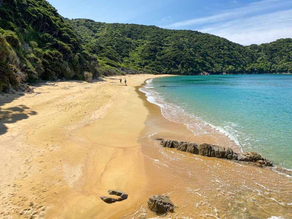 Spiaggia di Abel Tasman in Nuova Zelanda