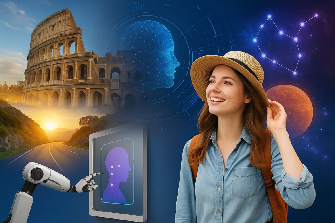 Travel Predictions 2026 di Booking.com, immagine generata da AI