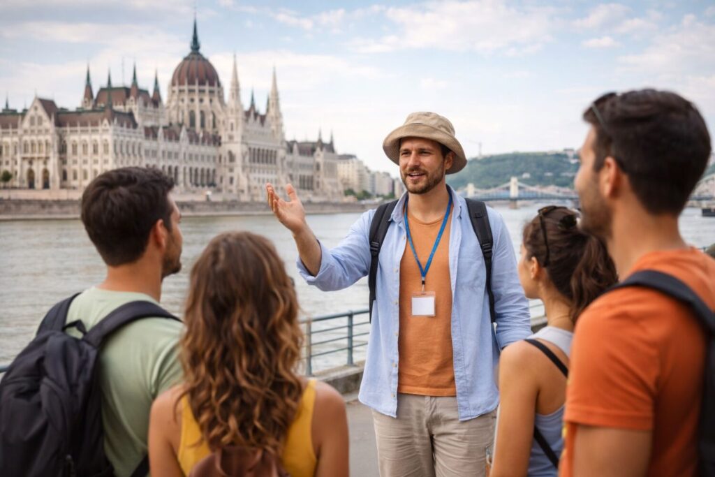 Visita guidata a Budapest, immagine creata da AI